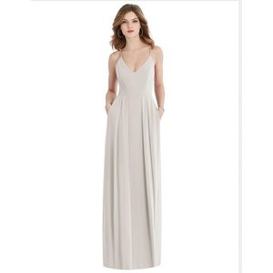 After Six Tan/oyster bridesmaid dress style 1514